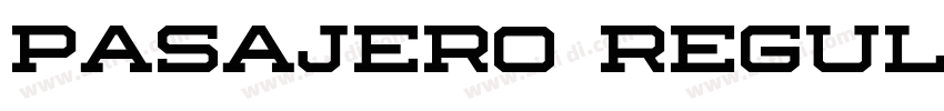 Pasajero Regular字体转换